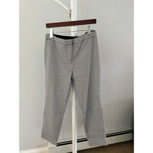Adrienne Vittadini Women's Black and White Checkered Dress Pants, Size 12